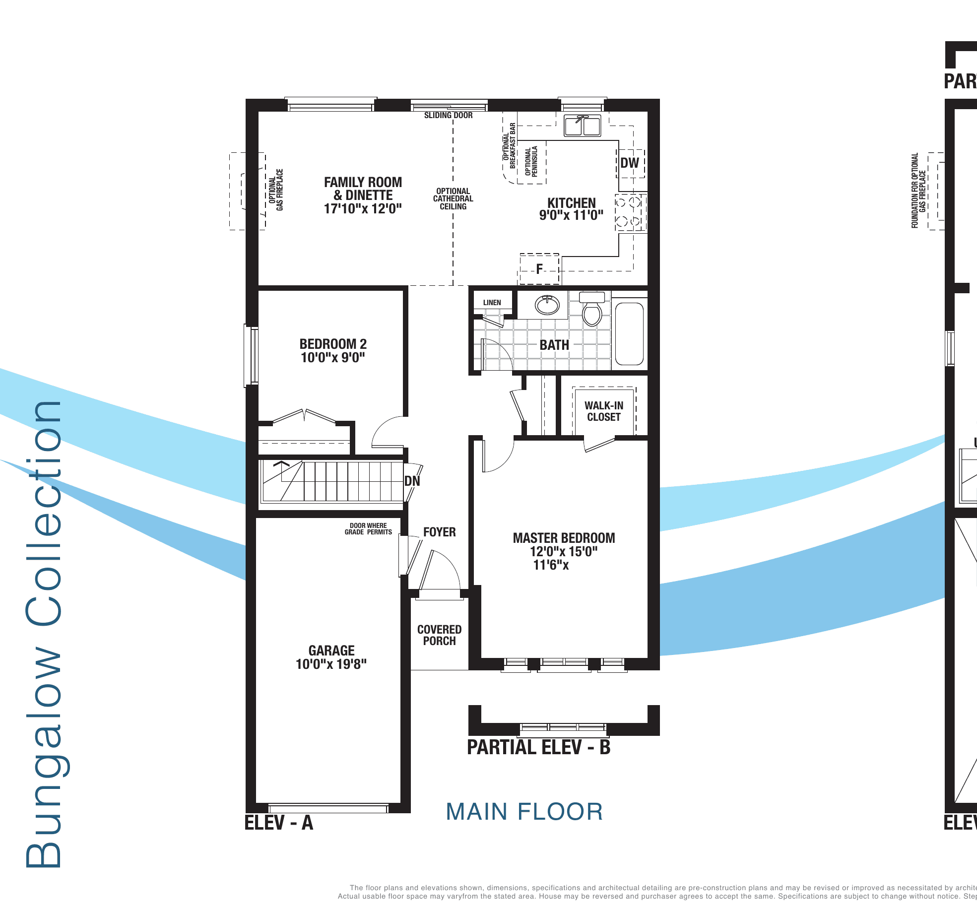 Kent (50') Floor Plan at Hastings Estates - Phase 5 - 945 sq.ft