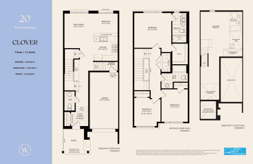 Clover (20' Towns) floor plan