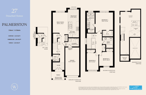 Palmerston 27' floor plan