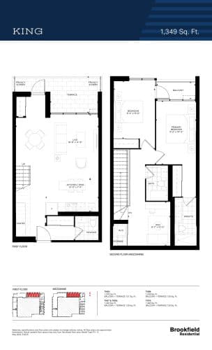 King floor plan