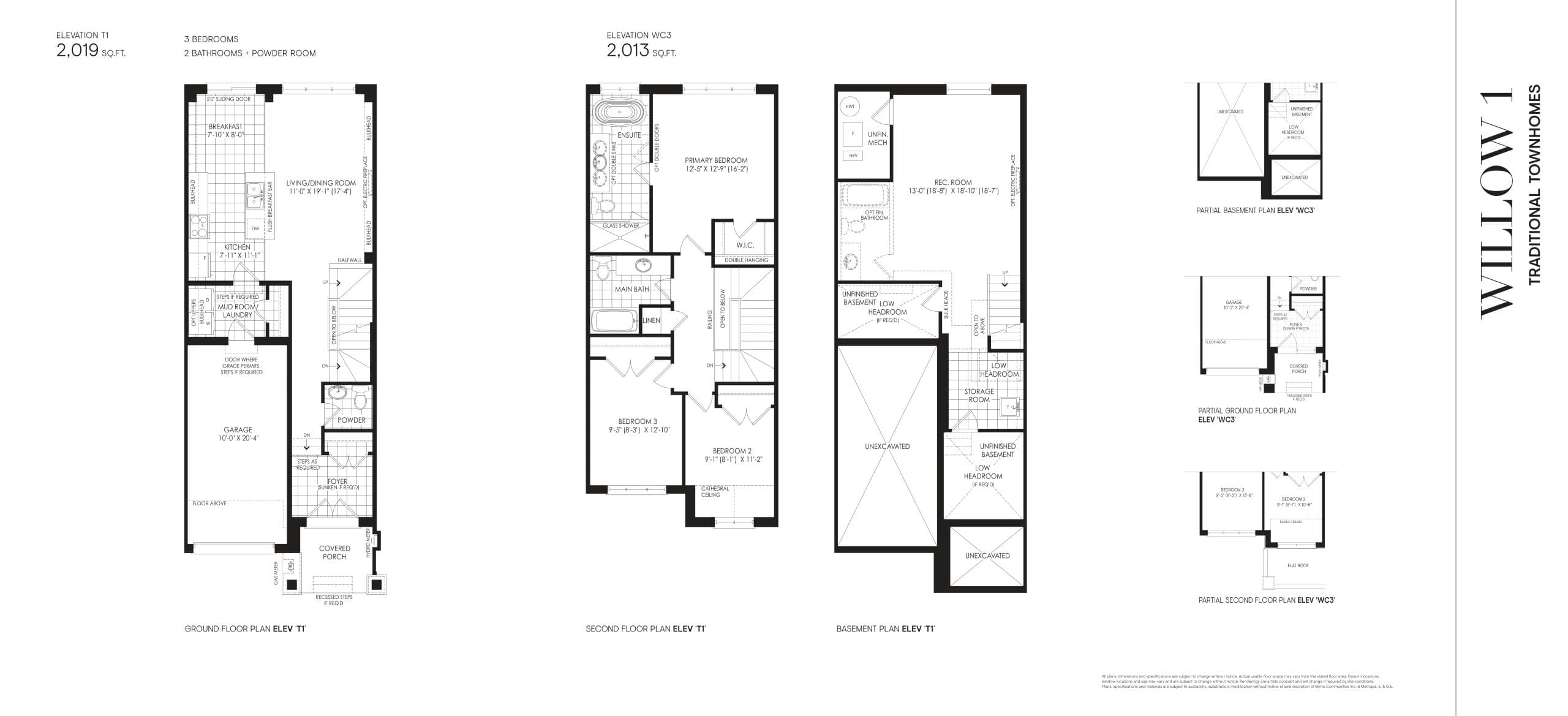Willow 1 Floor Plan at Union Village Phase 2B - 1980 sq.ft